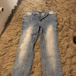 light wash jeans